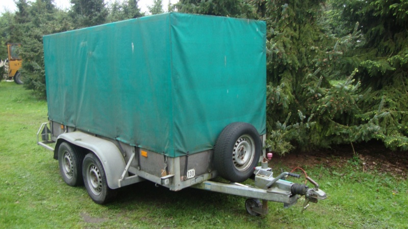 eurotrailer tandem-as gesloten met huif