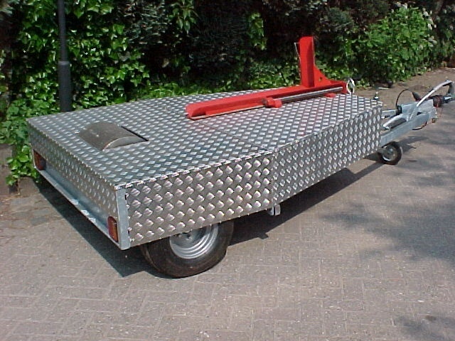 Bekleding enkel- as met aluminium traanplaat